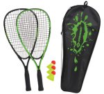 Set de speed badminton, noir / vert