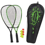 Set de speed badminton, noir / vert