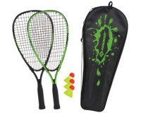 Set de speed badminton, noir / vert