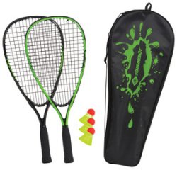 Set de speed badminton, noir / vert