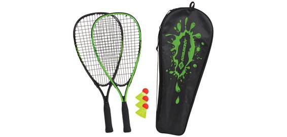 Set de speed badminton, noir / vert