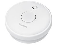 Détecteur de fumée, pile zinc-carbone 9V incl,blanc
