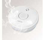 Détecteur de fumée, pile zinc-carbone 9V incl,blanc