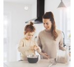 Détecteur de fumée, pile zinc-carbone 9V incl,blanc