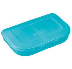 Boîte à goûter, en plastique, turquoise