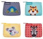 Porte-monnaie 'Cute Animals', toile