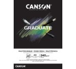 Bloc de dessin GRADUATE MIXED MEDIA, A4, noir