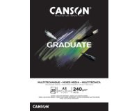 Bloc de dessin GRADUATE MIXED MEDIA, A3, noir