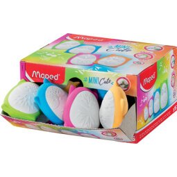 Gomme en plastique SUEEZE MINI CUTE, présentoir de 16