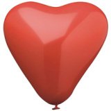 Ballon de baudruche 'Coeur', en forme de coeur,rouge