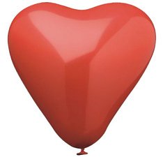 Balloon 'Heart' heart-shaped, red