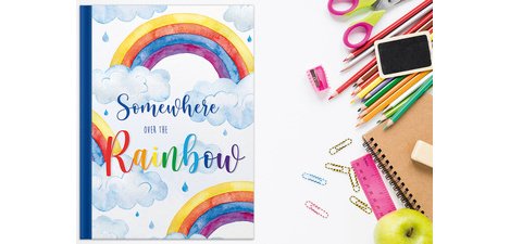 Notebook 'Over the Rainbow', A4, plain