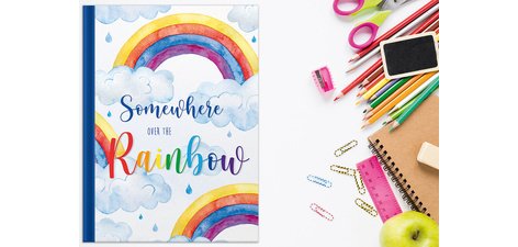 Carnet de notes 'Over the Rainbow', A4, uni