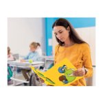 Chemise à élastique 'Escargot', en carton, jaune