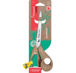 Ciseaux ambidextres asymétriques bouts pointus Maped Advanced Wood 21 cm