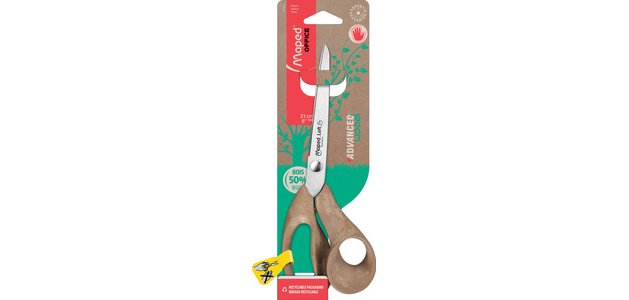 Ciseaux ambidextres symétriques bouts pointus Maped Advanced Wood