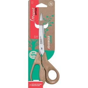 Ciseaux gauchers asymétriques bouts pointus ADVANCED WOOD Maped 21 cm