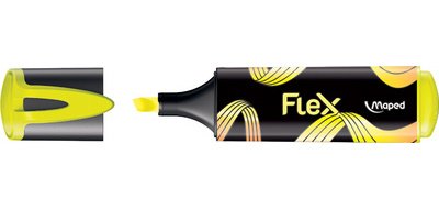 Surligneur FLEX, pointe flexible, jaune