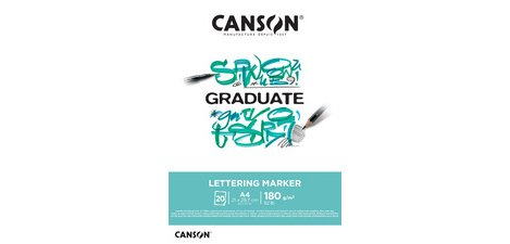 Bloc de dessin GRADUATE LETTERING MARKER, A3