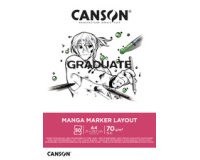 Bloc de dessin GRADUATE Manga Marker Layout, A4
