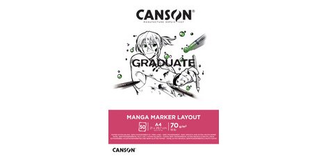 Bloc de dessin GRADUATE Manga Marker Layout, A3