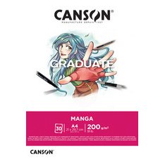 Bloc de dessin GRADUATE Manga, A4