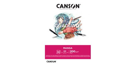 Bloc de dessin GRADUATE Manga, A4
