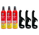 REINOLD MAX Spray extincteur 'STOP FIRE' + 2 supports