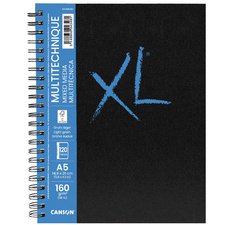 Canet de croquis Canson Mix Media XL A4 60 feuilles 160g spirale