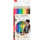 Crayon de couleur triangulaire HARRY POTTER,étui de 12