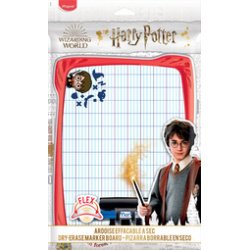 Kit ardoise blanche incassable HARRY POTTER avec 1 porte accessoires + 1 brosse + 1 feutre