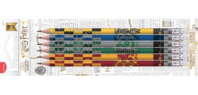 HARRY POTTER pencil with eraser, blister pack of 6