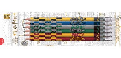 Crayon à papier HARRY POTTER, avec gomme, blister de 6