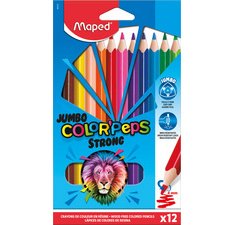 Maped Color'Peps Jumbo Strong colored pencils, 12 pencils in a cardboard case