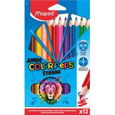 Crayon de couleur triangulaire JUMBO COLOR'PEPS STRONG