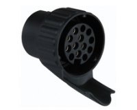 Adaptateur court pour voiture, 7 sur 13 broches, 12 volt