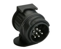 Adaptateur court pour voiture, 13 sur 7 broches, 12 volt