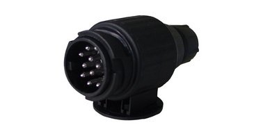 Prise de voiture, 13 broches, plastique, noir