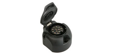 Car plug, 13 pins, plastic, black