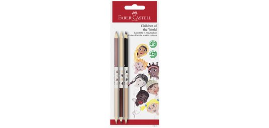 Kleurpotlood FABER-CASTELL Children of the World - per 3