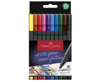 FABER-CASTELL Feutre pointe fine GRIP FINEPEN, étui de 10