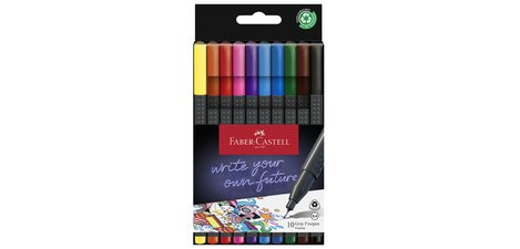 FABER-CASTELL Fine Tip Marker GRIP FINEPEN, set of 10