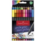 FABER-CASTELL Feutre pointe fine GRIP FINEPEN, étui de 20