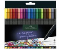 FABER-CASTELL Feutre pointe fine GRIP FINEPEN, étui de 20