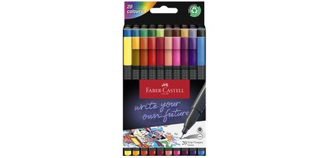 FABER-CASTELL Fine Point Felt Tip GRIP FINEPEN, case of 20