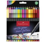 FABER-CASTELL Feutre pointe fine GRIP FINEPEN, étui de 30