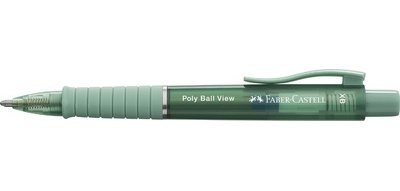 FABER-CASTELL Stylo à bille rétractable POLY BALL VIEW, vert