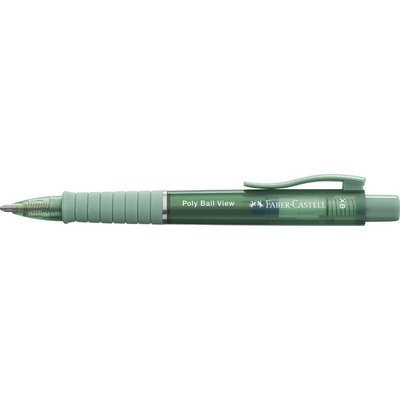 FABER-CASTELL Stylo à bille rétractable POLY BALL VIEW, vert