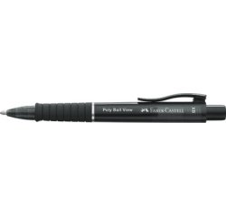 Balpen FABER-CASTELL inklikbaar POLY BALL VIEW zwart