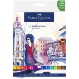 FABER-CASTELL Marqueur aquarelle GOLDFABER, étui de 12